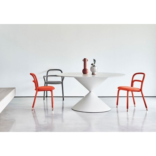Clessidra Midj Mesa base de madera