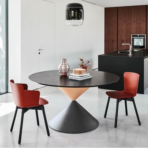 Clessidra Midj Mesa base de madera