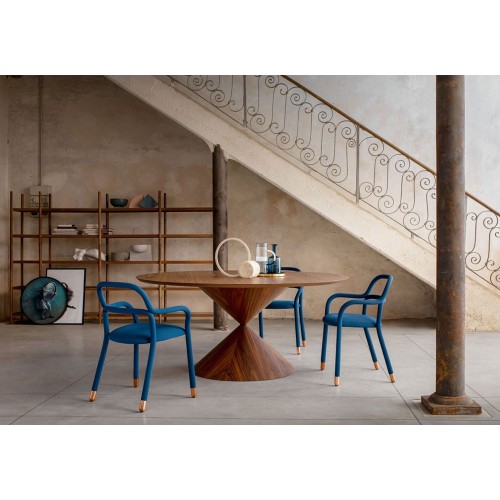 Clessidra Midj Mesa base de madera