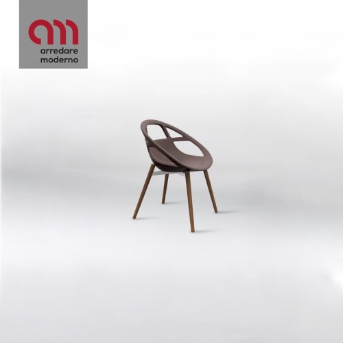 Lola Steel Wood Casprini Silla Con Reposabrazos