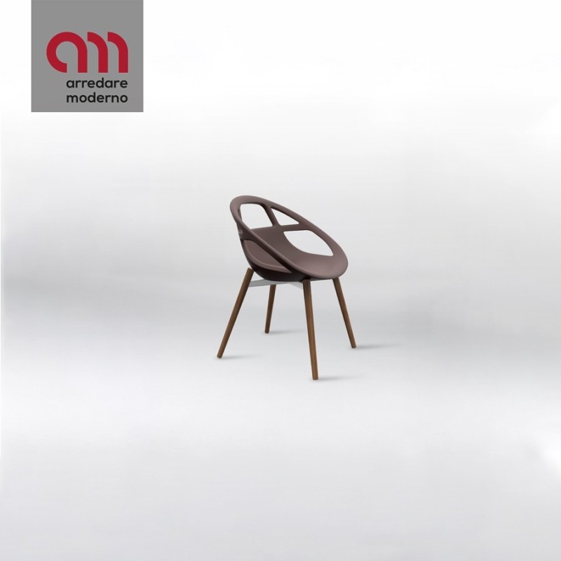 Lola Steel Wood Casprini Silla Con Reposabrazos
