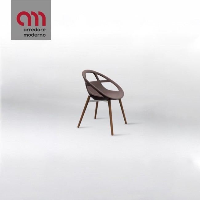 Lola Steel Wood Casprini Silla Con Reposabrazos