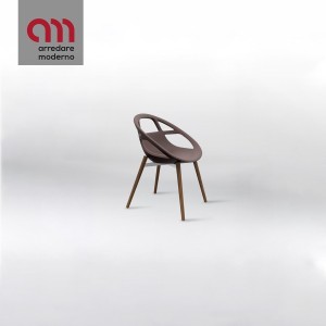 Lola Steel Wood Casprini Silla Con Reposabrazos