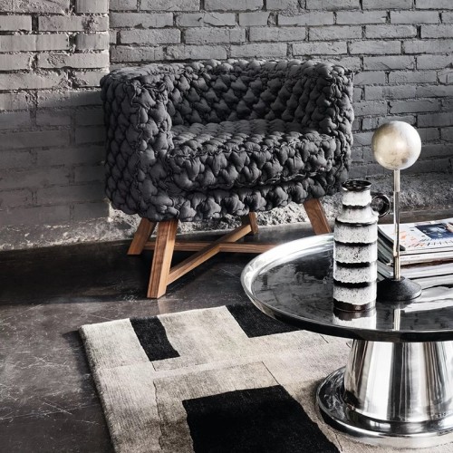 Gray 08 Gervasoni Pequeño sillón de salón moderno