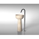 Sphere con colonna Hidra Ceramica Lavabo de baño refinado