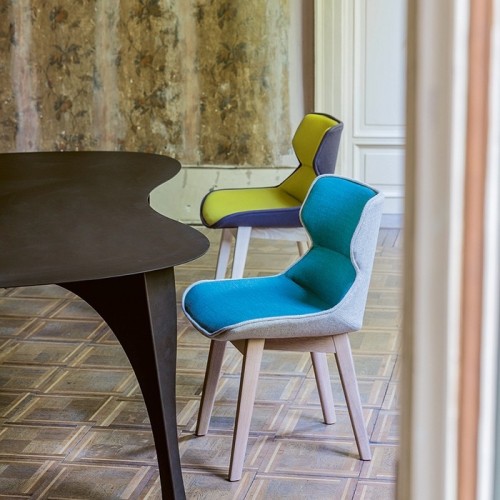 Silla Clarissa Moroso en cuero
