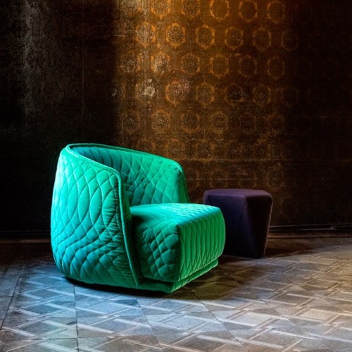 Redondo Moroso Sillón de tela