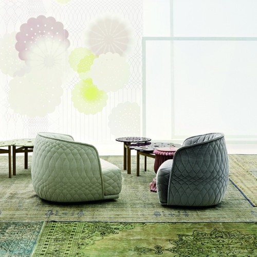 Redondo Moroso Sillón de tela
