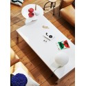 Mesa De Centro MDF Italia Tense Material Pietra
