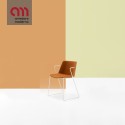 Aiku Soft MDF Italia Silla De Trineo Con Reposabrazos