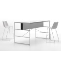 Aiku MDF Italia Taburete Patas De Metal