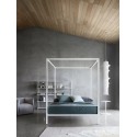 Aluminium Bed MDF Italia Cama con dosel
