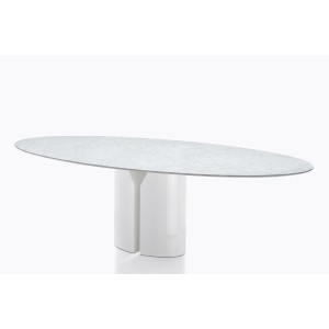 Mesa MDF Italia NVL Table lacado y de marmol