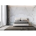 Cama doble Ityhome Antea con cabecero acolchado - Arredare Moderno