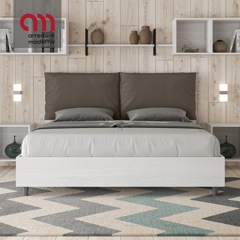 Cama doble Ityhome Egos con cojín Antea - Arredare Moderno