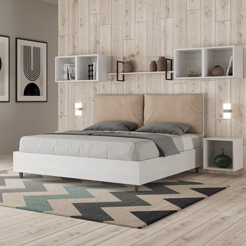 Cama doble Ityhome Egos con cojín Antea - Arredare Moderno