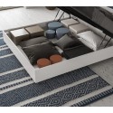 Cama doble Ityhome Nuamo con cabecero bajo - Arredare Moderno