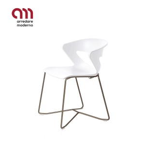 Kicca Kastel Silla de trineo de oficina non empilable