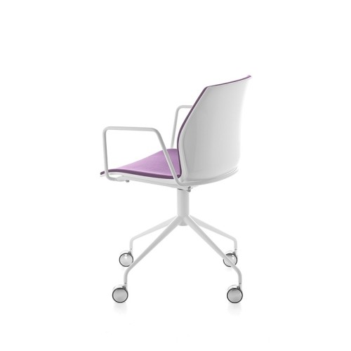 Kalea Kastel Silla de oficina giratoria con reposabrazos y ruedas