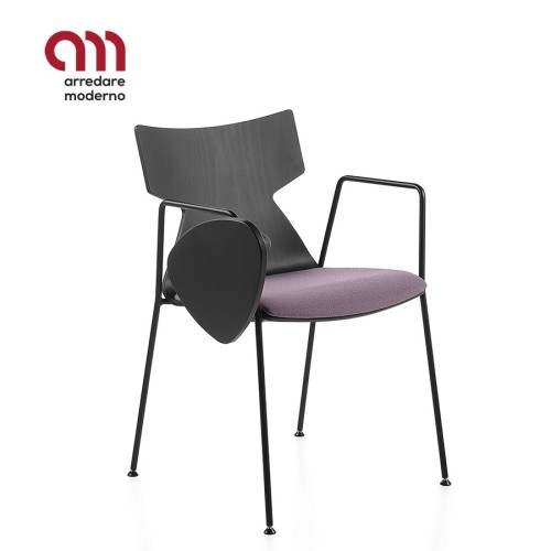 Kimbox Wood Kastel Silla de oficina con tableta