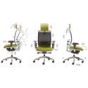Konica Kastel Silla de oficina ergonómica con reposabrazos