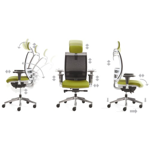Konica Kastel Silla de oficina ergonómica con reposabrazos