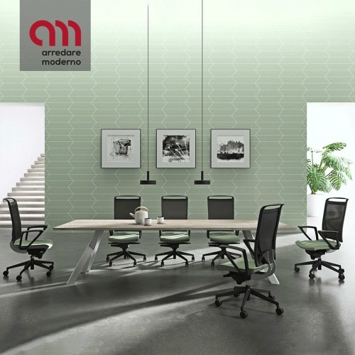 Korium Mesh Kastel Silla de oficina ergonómica con reposabrazos