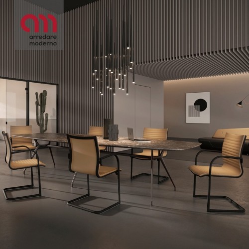 Kruna Plus Linear Kastel Silla de oficina trineo