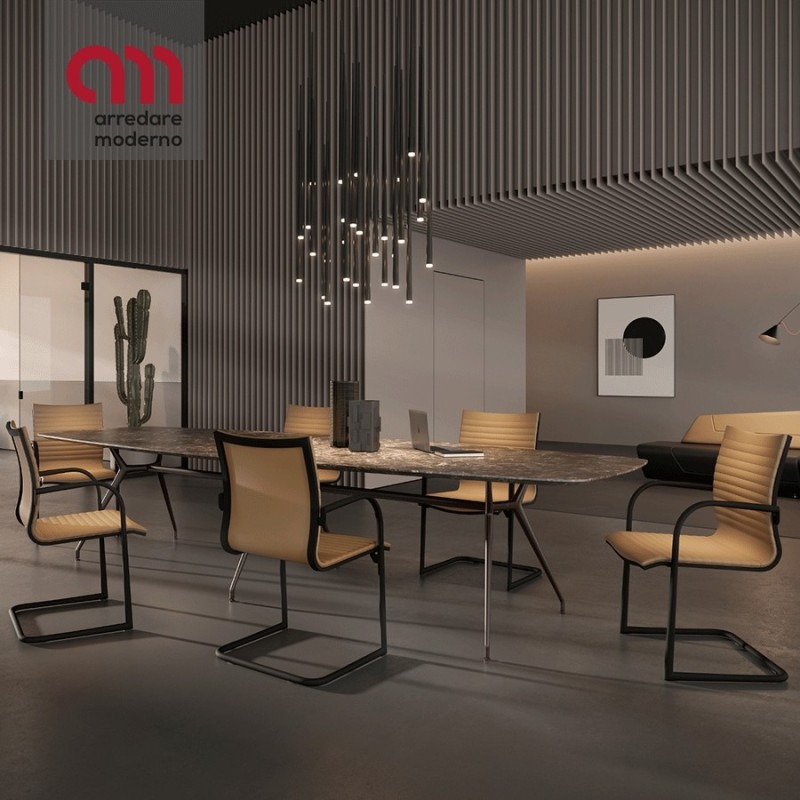 Kruna Plus Linear Kastel Silla de oficina trineo