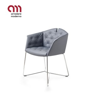 Kuad Plus Kastel Silla de sala de espera trineo
