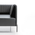 Klint Kastel Silla de sala de espera acolchado