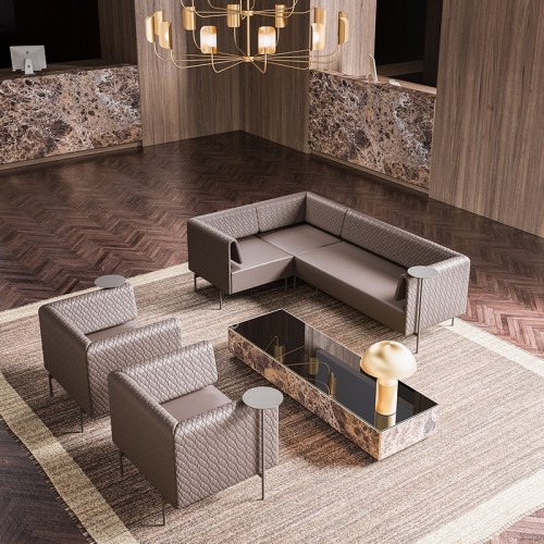 Klint Kastel Silla de sala de espera acolchado