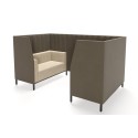 Kontex 2+2 Kastel Sofá de oficina trineo