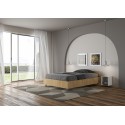 Cama una playa y media Ityhome Nuamo con cabecero bajo