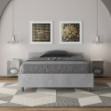 Cama una playa y media Ityhome Nuamo con cabecero bajo