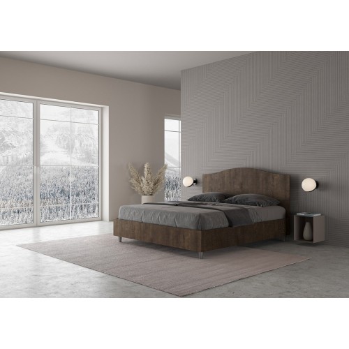 Cama doble de madera Ityhome Dores - Arredare Moderno