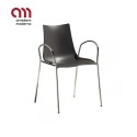 Zebra tecnopolímero Scab Silla con reposabrazos