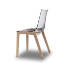 Natural Zebra antishock Scab Silla transparente