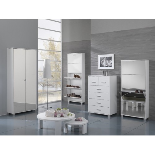 Scarpiera specchio slim 12 paia Art.754SPFU - Arredare Moderno