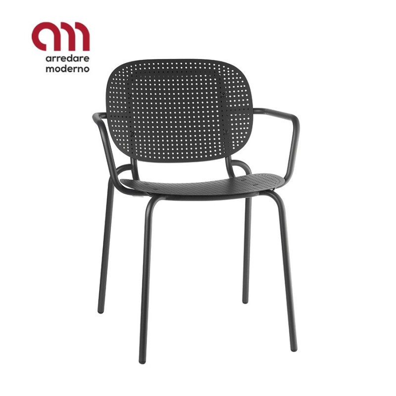 Si-Si Dots Scab Design Silla con reposabrazos