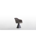 Lyz Potocco Silla base de cono con apoyabrazos