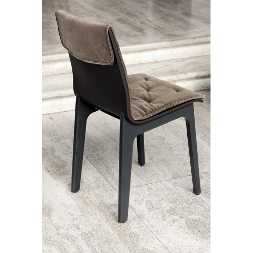 Alfa Bontempi Silla en madera con cojin