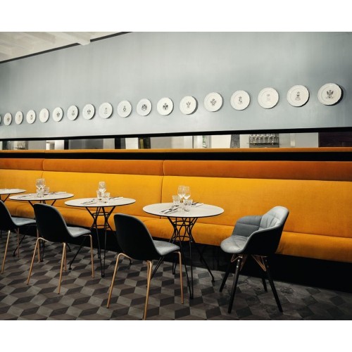 Mood Bontempi Silla en acero recubierta