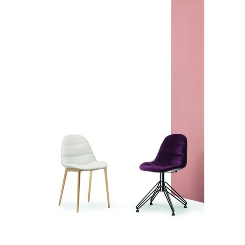 Mood Bontempi Silla en acero recubierta