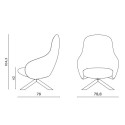 Poltrona Nebula Lounge Wood Miniforms