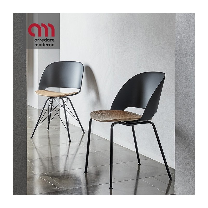 Polo Bontempi Silla polipropileno - madera