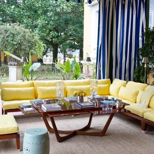 C'est La Vie Unopiù Mesa de centro con estantes plegables