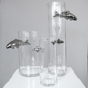 Jarrones de vidrio Illusion Fish Collection Adriani e Rossi