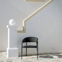 Sillón Experience Unopiù con respaldo curvo