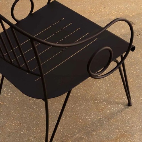 Silla con reposabrazos Aurora Unopiù
